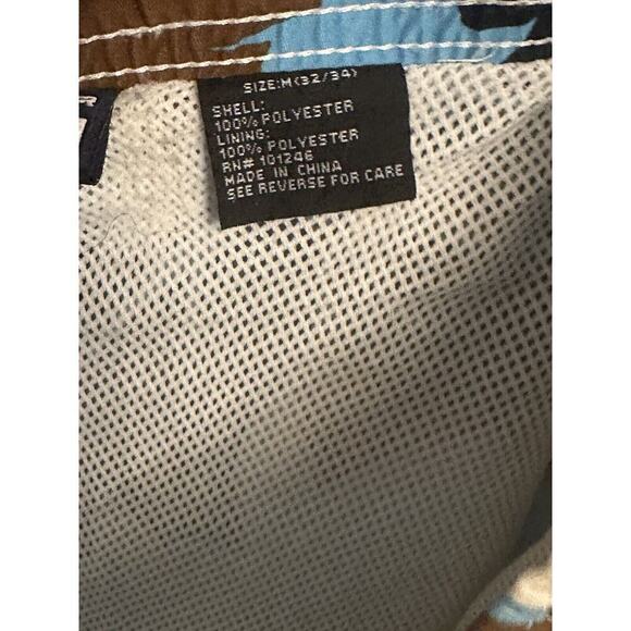 Mens Surf Gear Stig Shorts Swimshorts Tropical Floral Hawaiian Beach Size Medium - Picture 4 of 5